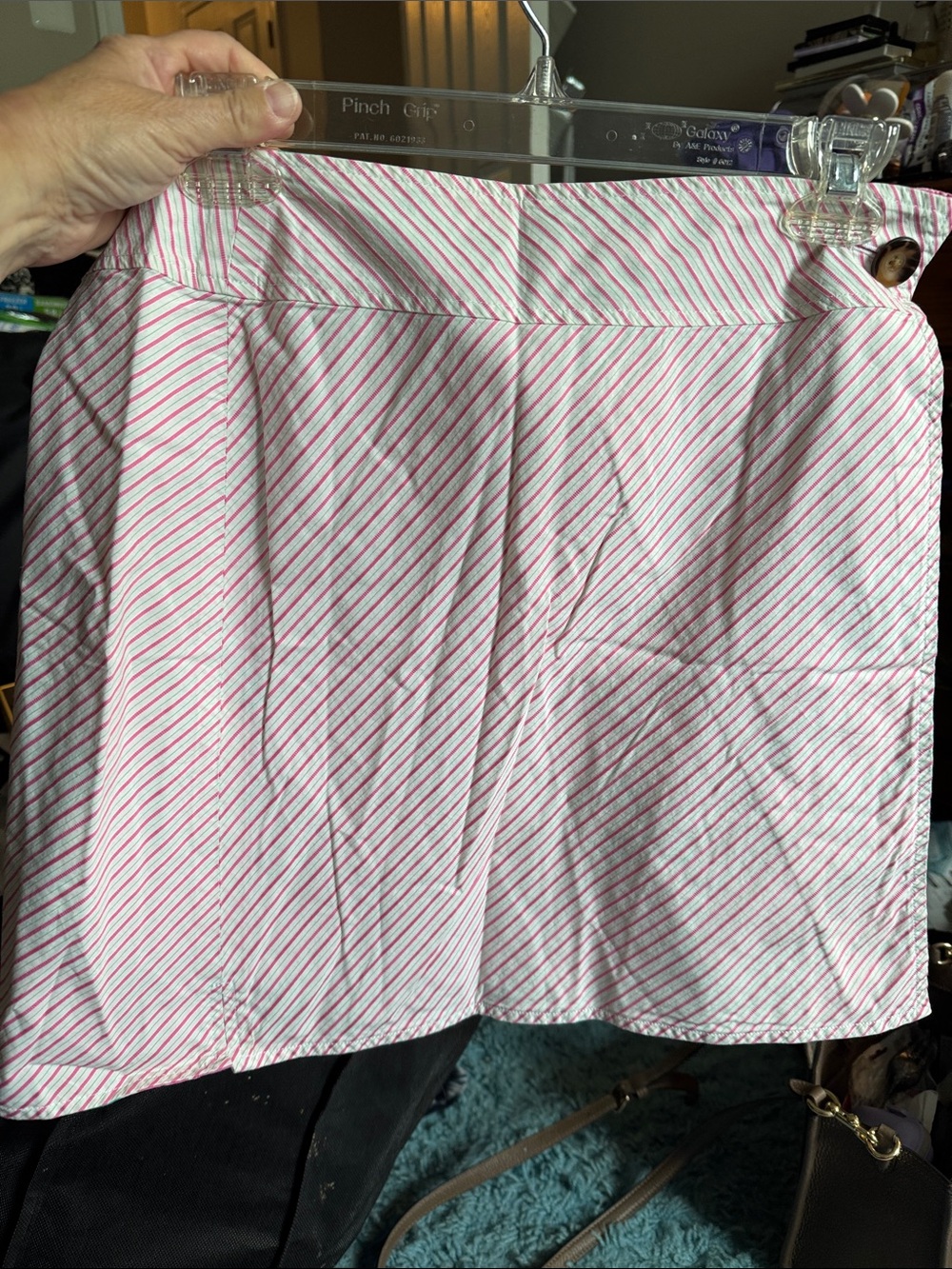 Lilly Pulitzer Pink and White Striped Mini Skirt